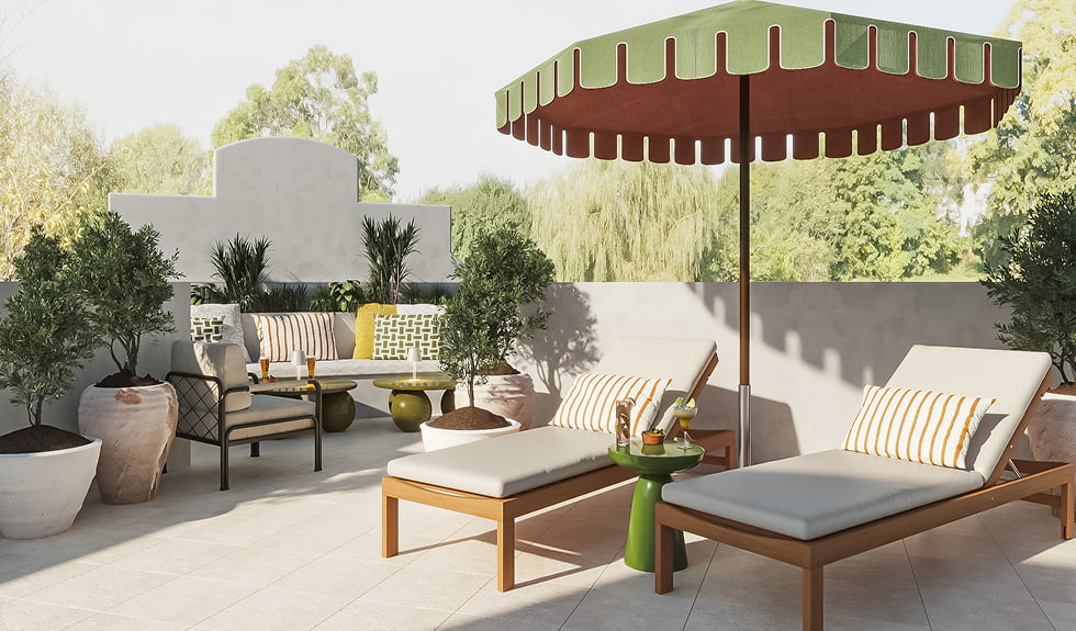 Rooftop privado con vistas a Madrid