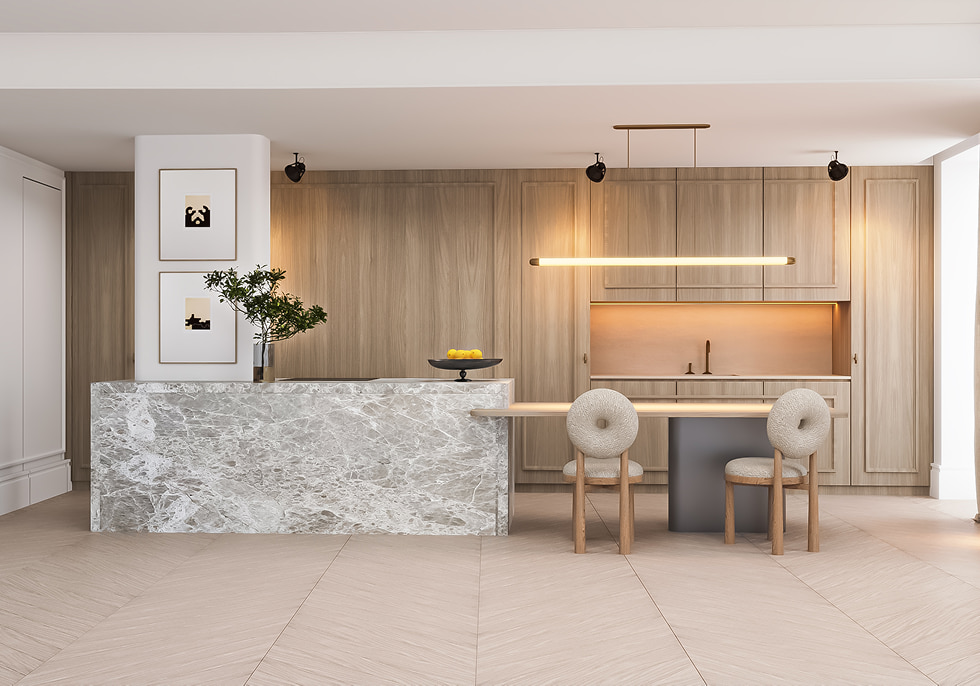 Ático con cocina y vistas a Madrid