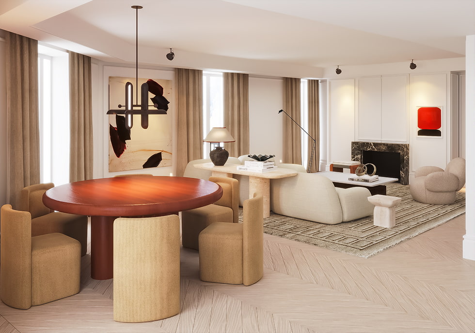 Salón comedor de residencia